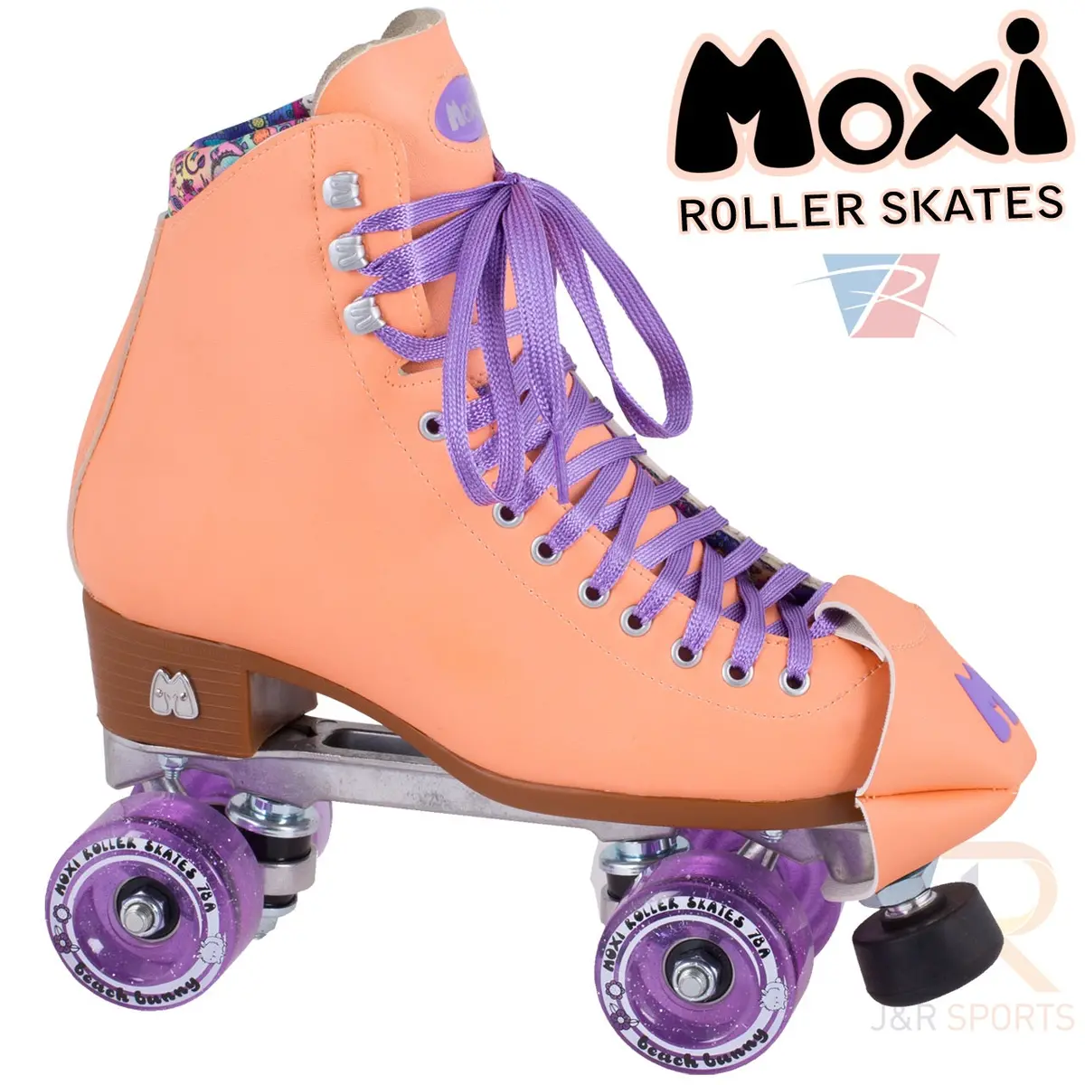 Moxi Beach Bunny Roller Skates - Peach 2