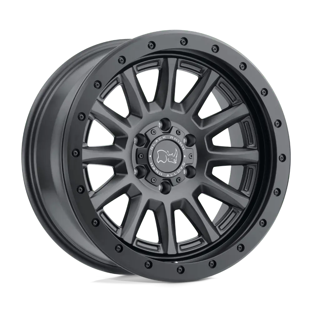Black Rhino Gun Black W/ Black Rock Guard Dugger 17X8.5 5X5.0 71 Gun-Blk -34 1
