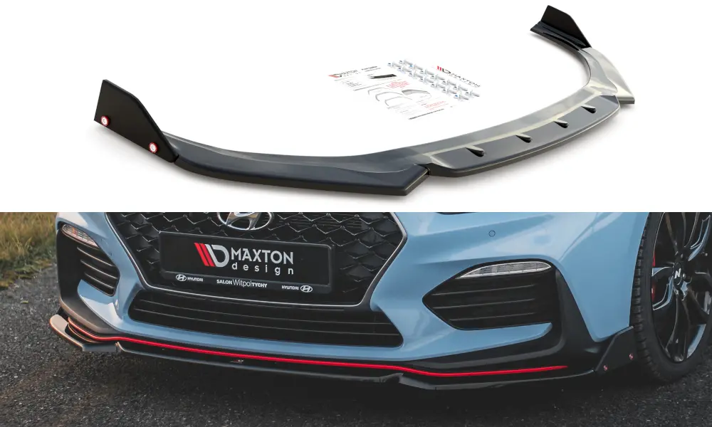 Lip Delantero V.6 + Flaps Hyundai I30 N Mk3 Hatchback/Fastback - Maxton Design 1