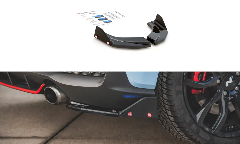 Splitters Laterales Traseros V.6 + Flaps Hyundai I30 N Mk3 Hatchback - Maxton Design 1