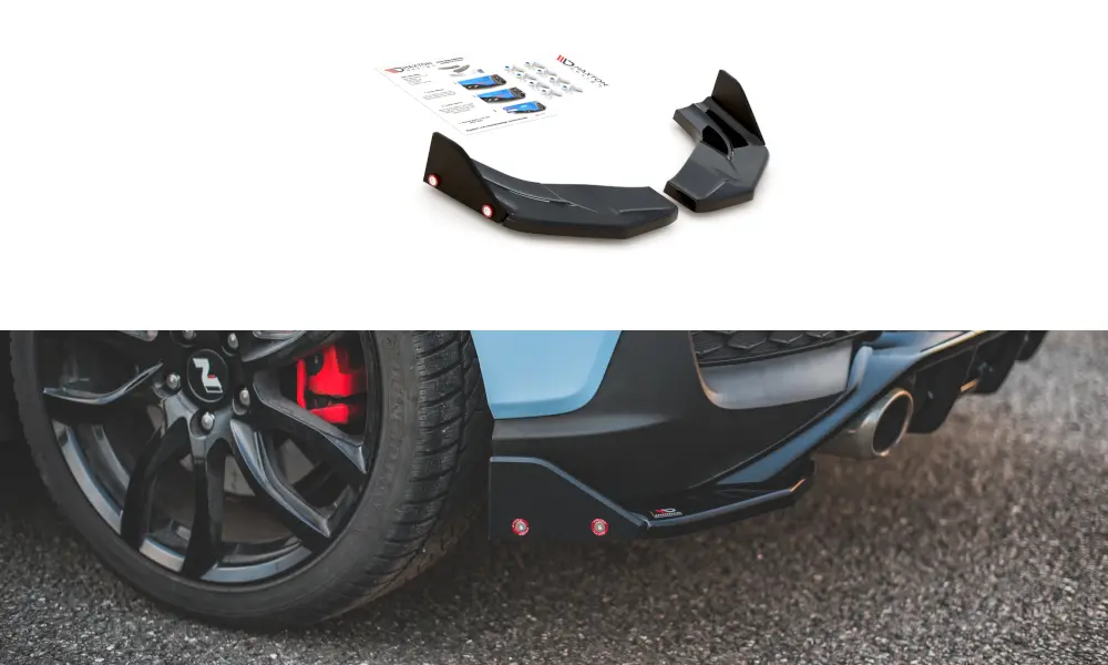 Splitters Laterales Traseros V.7 + Flaps Hyundai I30n Mk3 Hatchback - Maxton Design 1