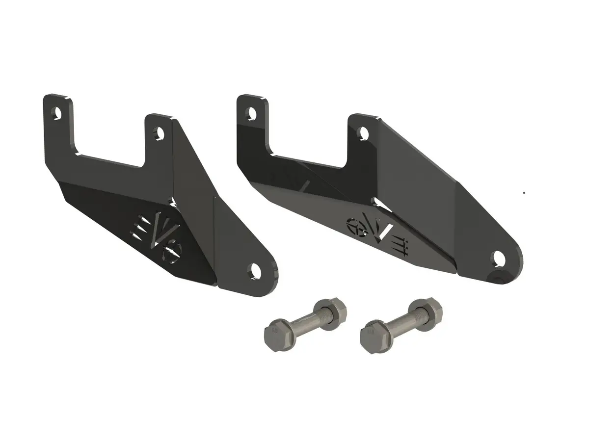 Jeep Gladiator Rear Swaybar Frame Tab Stiffener Gusset Pair Black 2