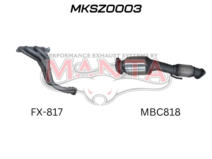 Manta Catted Performance Exhaust Manifold (Jimny Models 2018-Current Glx & Lite 3-Door) 1