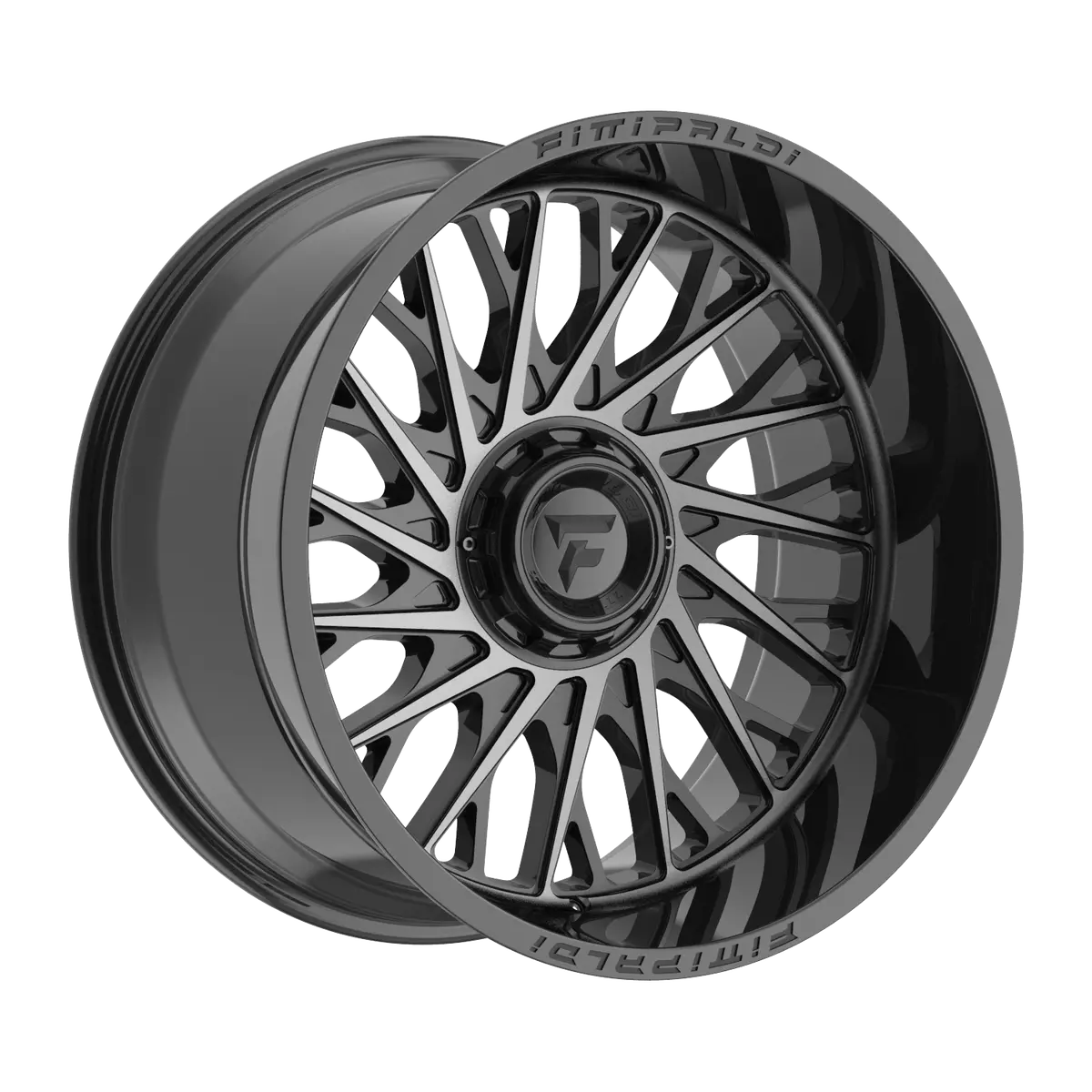 Fittipaldi Off Road Fa08mbdt 22X12, Et -44, Pcd 5X5.00/5X5.50, Cb 78.1-Gloss Black Machined With Dark Tint 1
