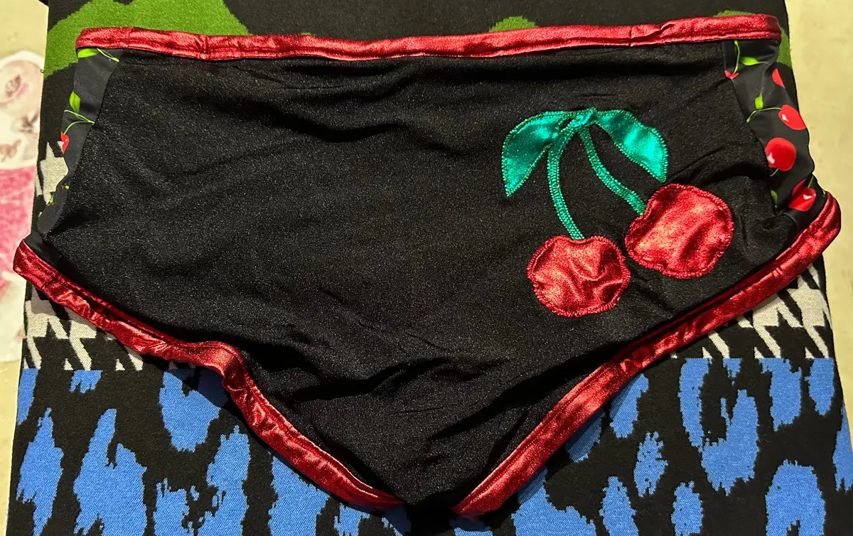 Dude Where's My Pants? Hot Pants - Black Cherry 1