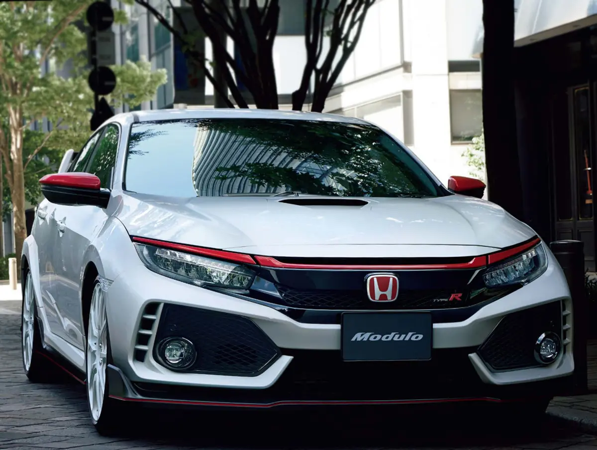 Honda Red Front Grille Garnish Set - 17-21 Civic Type-R (Fk8) 1