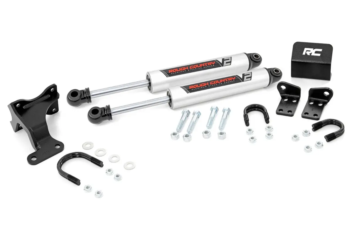 V2 Steering Stabilizer | Dual | 2-8 Inch Lift | Jeep Wrangler Jk/Wrangler Unlimited (07-18) 1