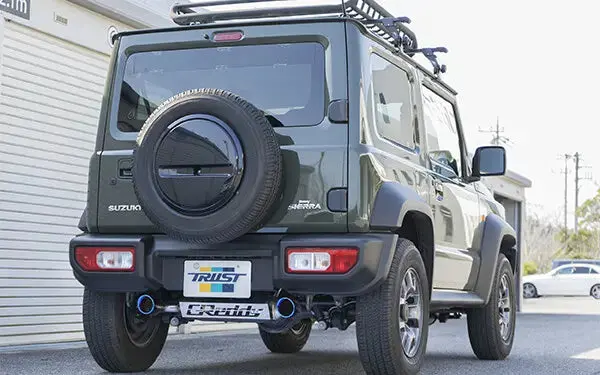 Greddy Cross Exhaust G-Style Muffler System (Jimny Models 2018-Current Glx & Lite 3-Door) 1
