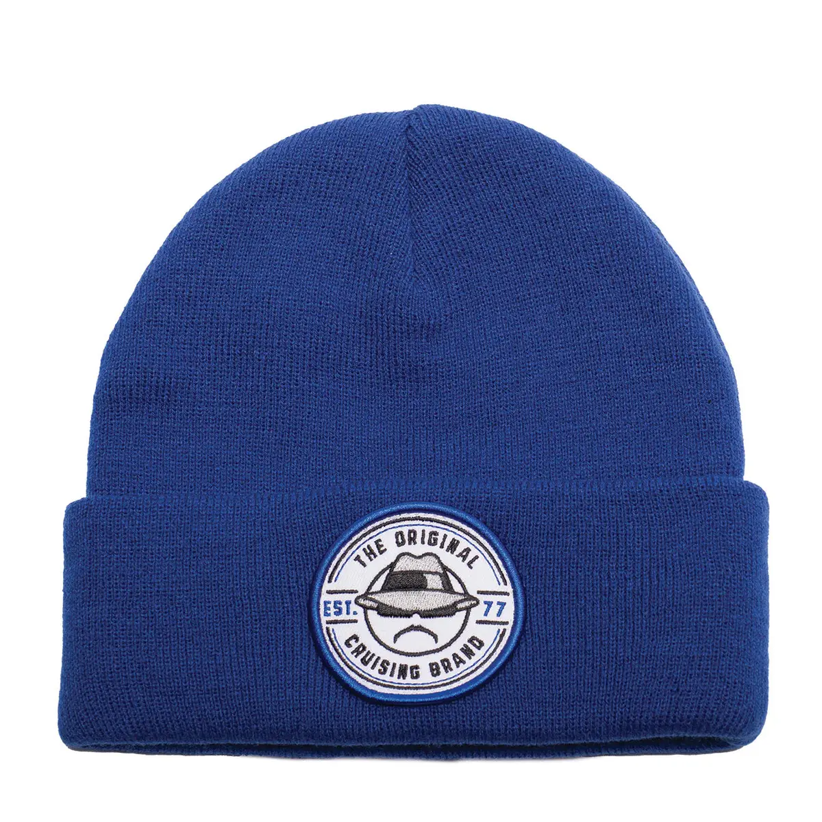 Lowrider Circle Beanie Blue 1