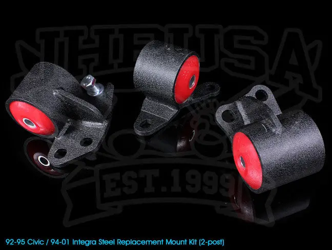Innovative Steel Replacement Engine Mount Kit - 92-95 Civic / 94-01 Integra 1