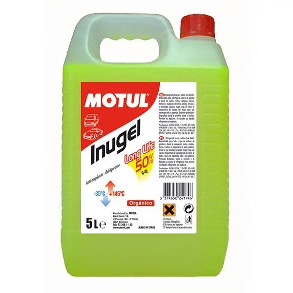 Motul Inugel Long Life 50% ( Amarillo ) 5L 1