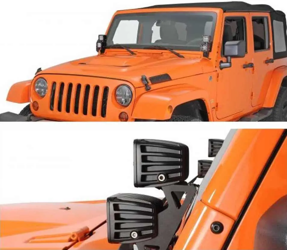 Trail Ops Double A-Pillar Mount Jk/Jku Jeep Wrangler 1