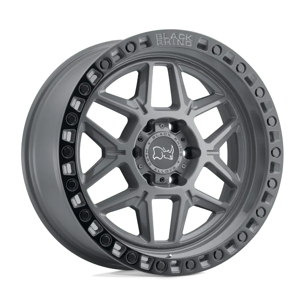 Black Rhino Battleship Gray W/ Black Ring Br Kelso 20X9 5X127 -18 71 Btl Gry Blk 1