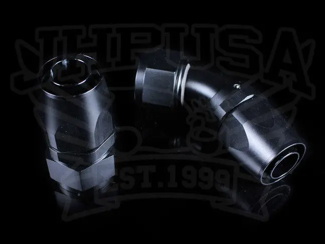 K-Tuned Standard Hose Ends - Black Finish  -4An / -6An 1