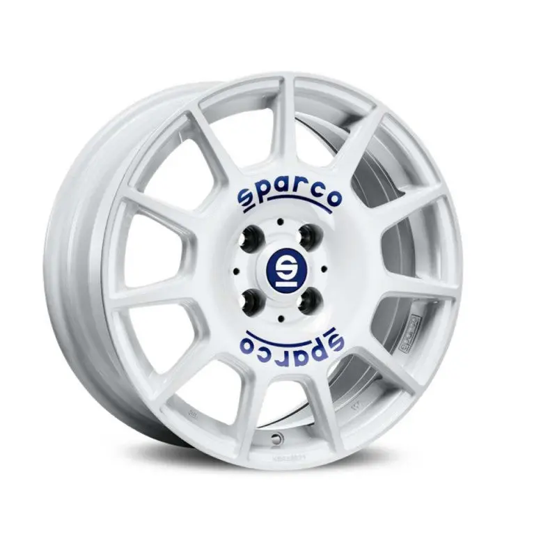 Llanta Sparco Wheels Sparco Terra 7X16 Et35 5X100 63,3 White Blue Lettering 1