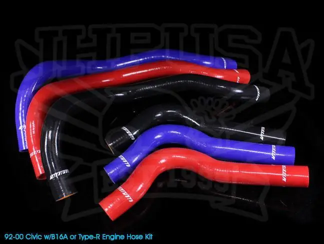 Mishimoto Silicone Red Radiator Hose Kits - Honda / Acura 1