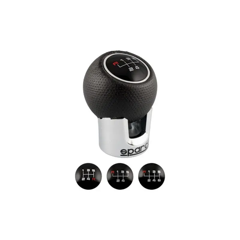 Pomo Lazio Cromado/Negro Spc Cs5 - Sparco 1