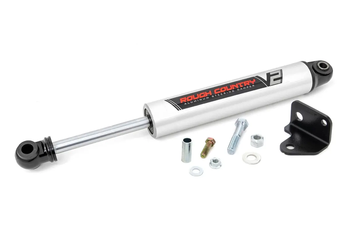 V2 Steering Stabilizer | Relocation Bracket | Jeep Wrangler Jk/Wrangler Unlimited (07-18) 1
