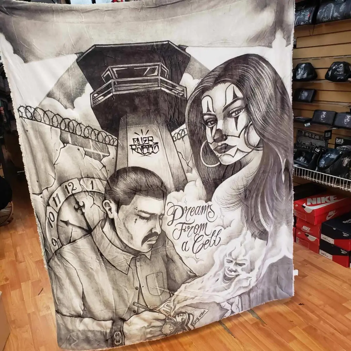 Dreams From A Cell Sherpa Blanket 1