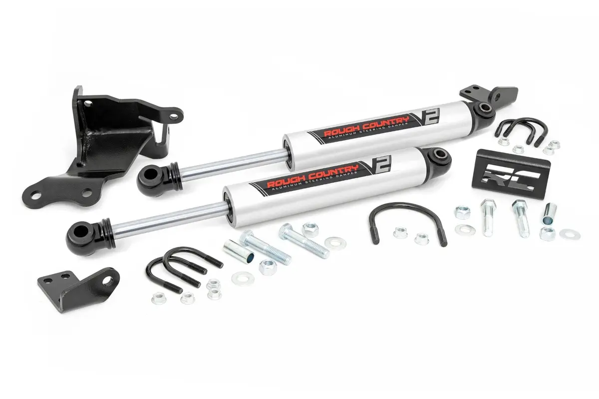 V2 Steering Stabilizer | Dual | 2.5-8 Inch Lift | Jeep Gladiator Jt/Wrangler Jl (18-26) 1