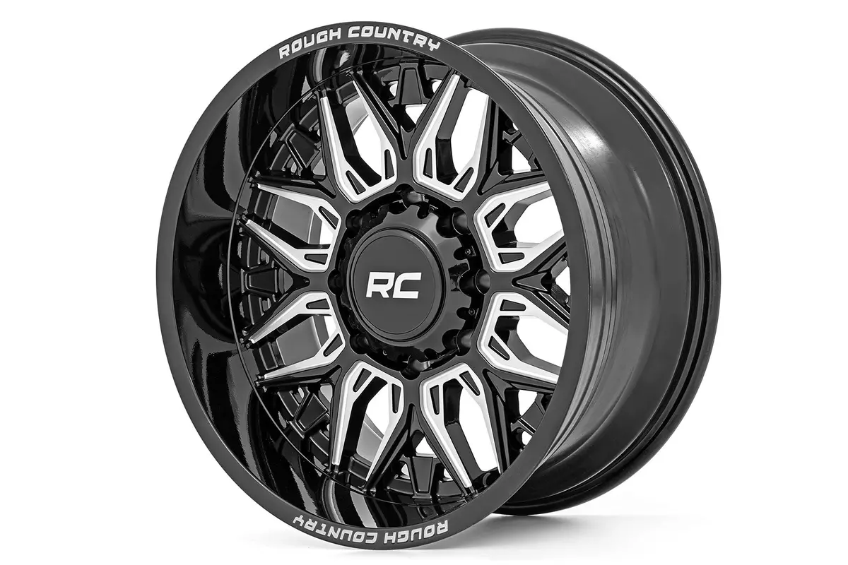 Rough Country 86 Series Wheel | One-Piece | Gloss Black | 20X10 | 5X5 | -19Mm 1