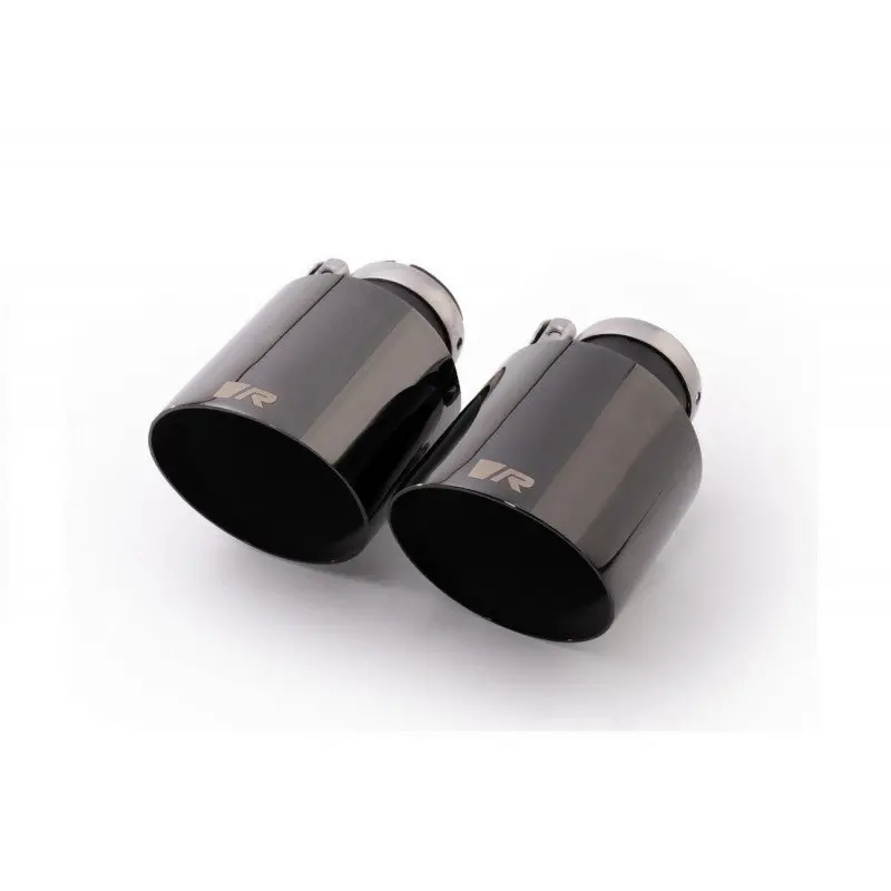 Set De 2 Colas Remus De 102Mm(Corta) Corte Recto Y Angulado Cromo Negro 1