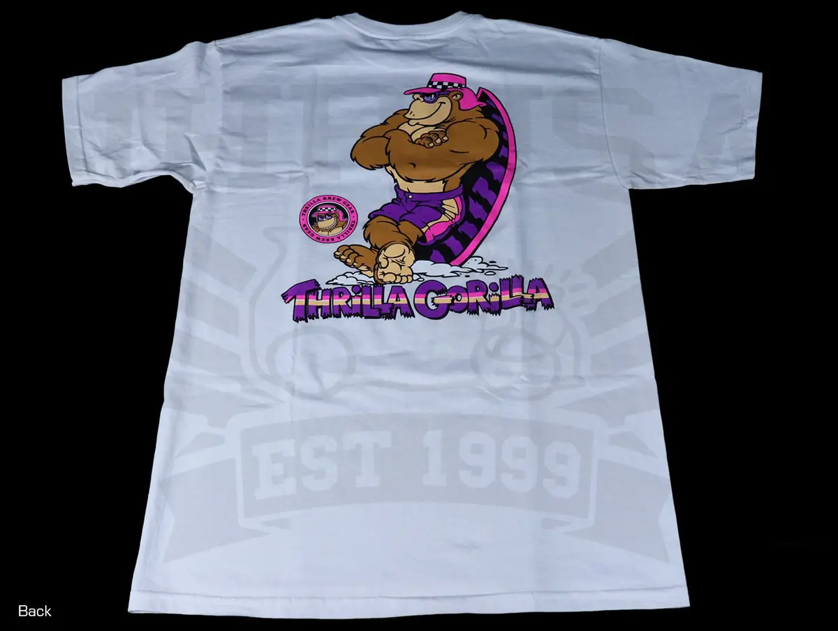 Thrilla Krew Classic Standing Thrilla Gorilla Tee - White 1