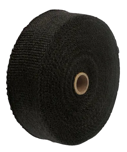 Rollo De Cinta Anticalorica Negra Para Escape - 15M - 1000ºc 1