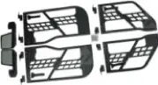 Trail Ops Tubular Door Set W- Mirrors Jeep Wrangler Jku 1