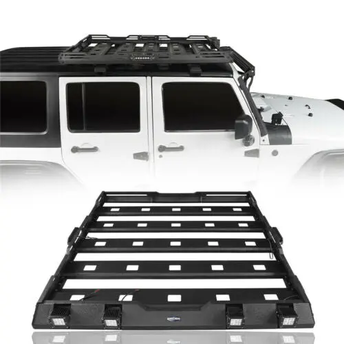 Trail Ops Roof Rack For Hardtops W- Lights To-Jk-7109 1