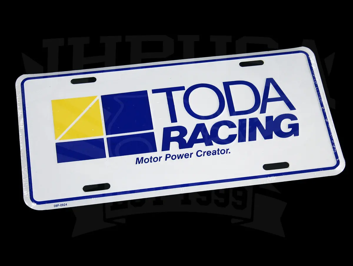 Toda Racing License Plate 1