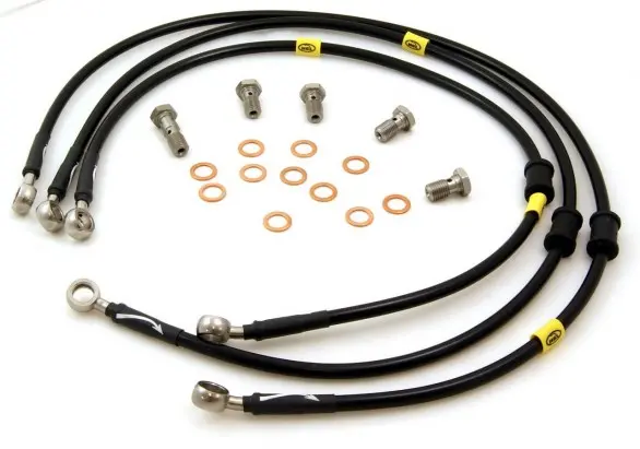 Kit De Latiguillos De Freno En Inox – Vw Golf Mk7 Gti Con Freno De Mano Manual (Hel) 1