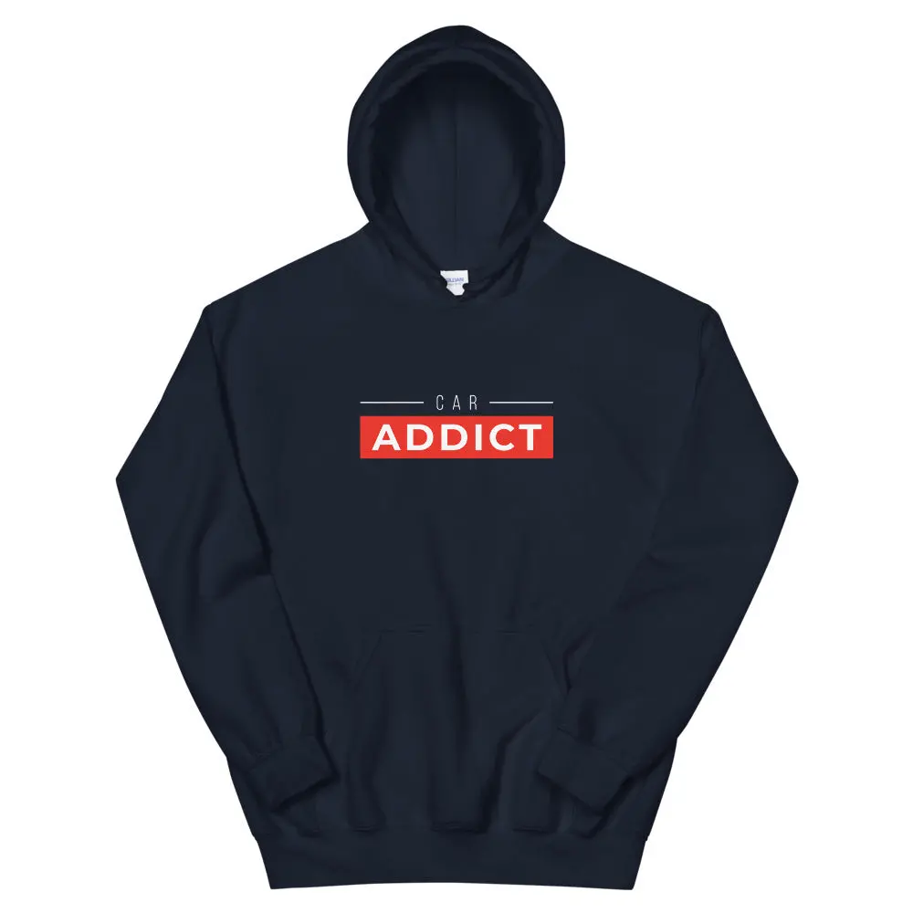 Car Addict Classic Logo Fleece Pullover Hoodie