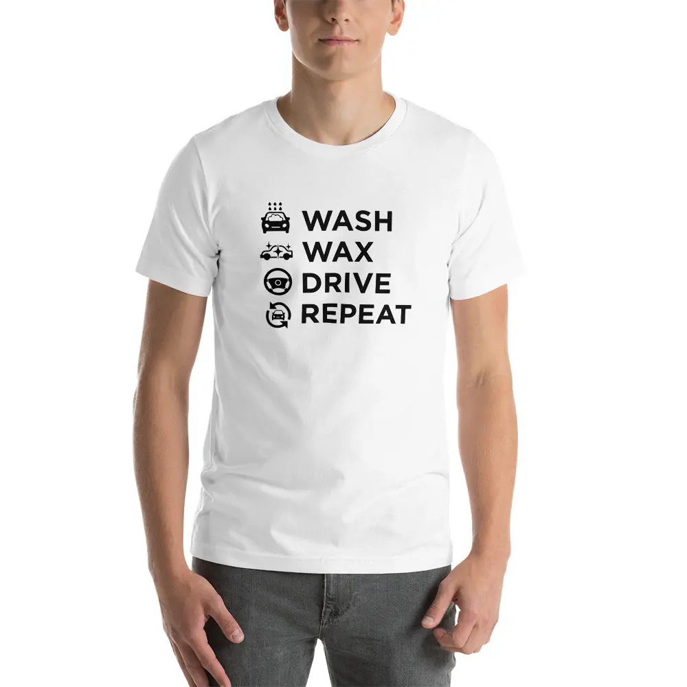 Wash, Wax, Drive, Repeat Short-Sleeve T-Shirt 1