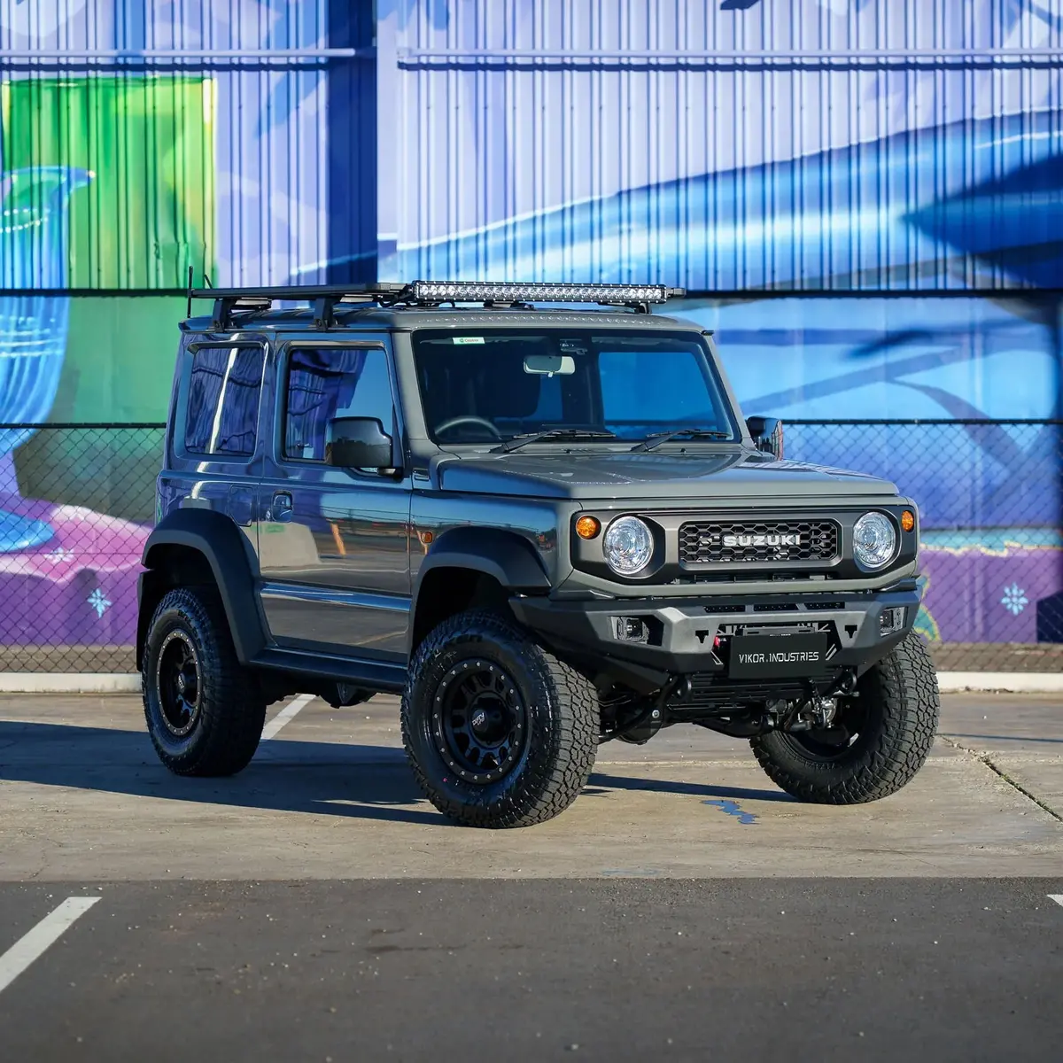 Vikor Industries Diablo Bull Bar - No Loop (Jimny Models 2018-Current Xl 5-Door, Glx & Lite 3-Door) 1
