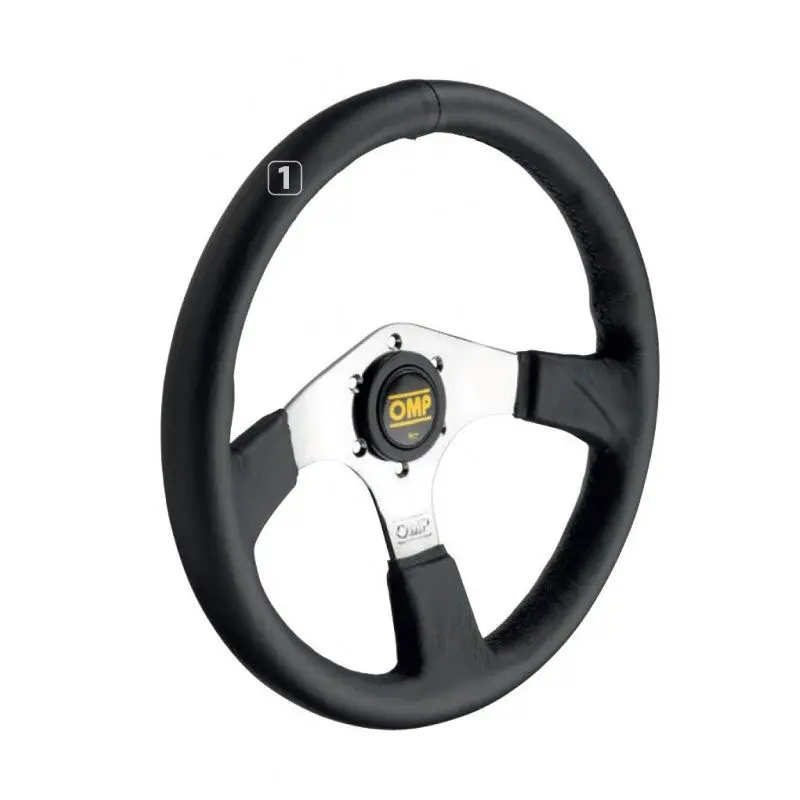 Volante Omp Asso Piel 350Mm Brazos Cromo 1