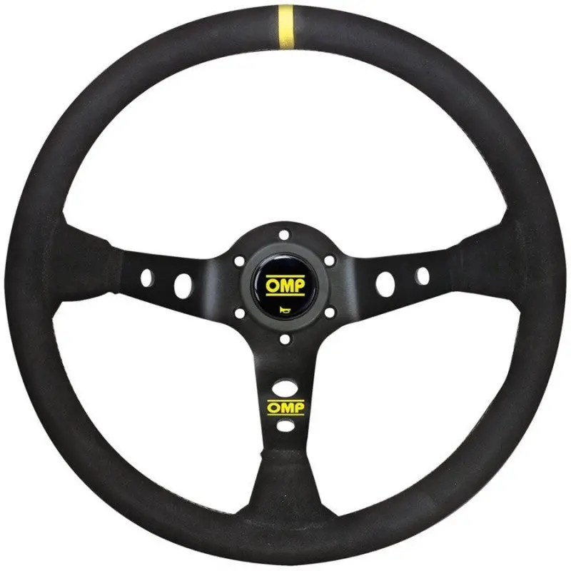 Volante Omp Corsica Ante 350Mm Brazos Negro - Detalle Amarillo 1