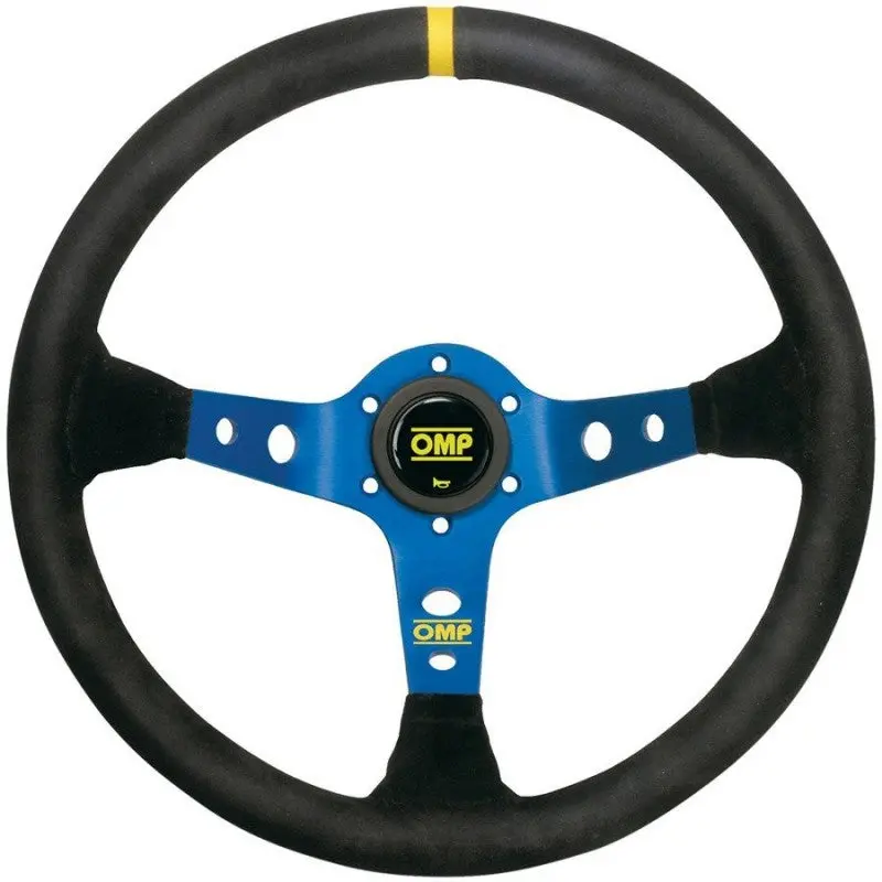 Volante Omp Corsica Ante 350Mm Negro Brazos Azul 1