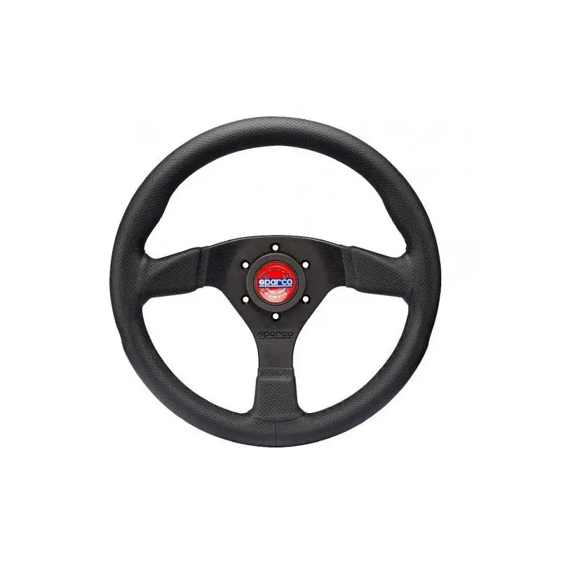 Volante Mod.383 Cuero Perforado Cosido Rojo 1