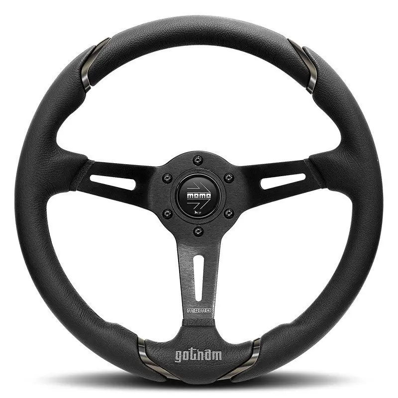 Volante Momo Gotham 350 Mm Piel Negra 1