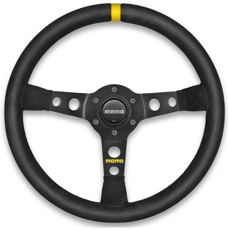 Volante Momo 350 Mm Alcantara Negro Mod.07 1