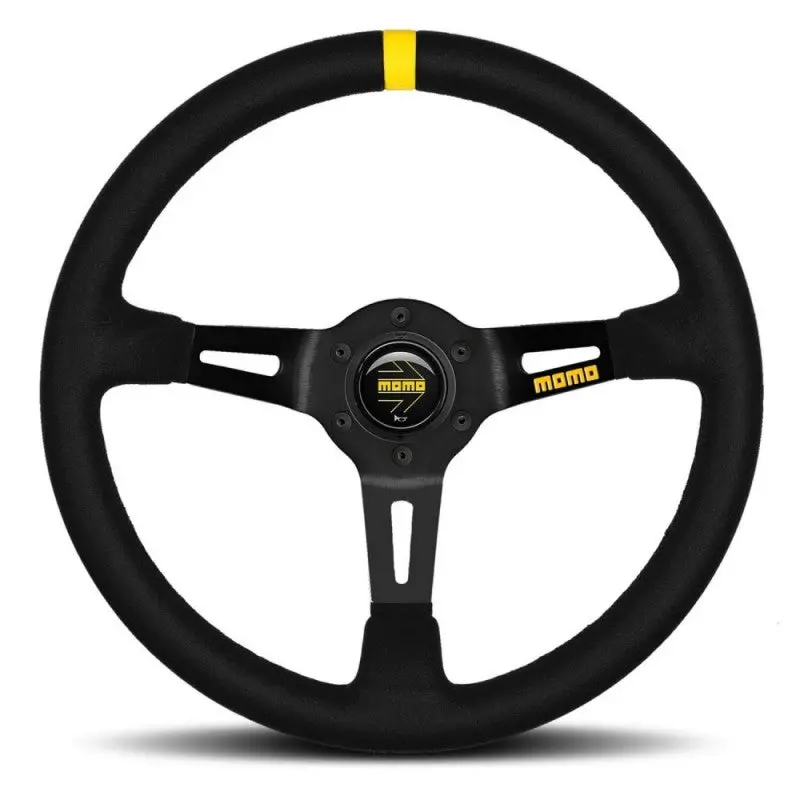 Volante Momo 350 Mm Alcantara Negro Mod.08 1