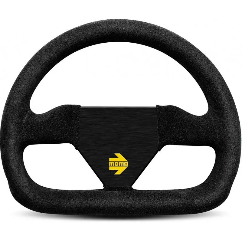 Volante Momo 250Mm Piel Vuelta Negro Mod.12 1