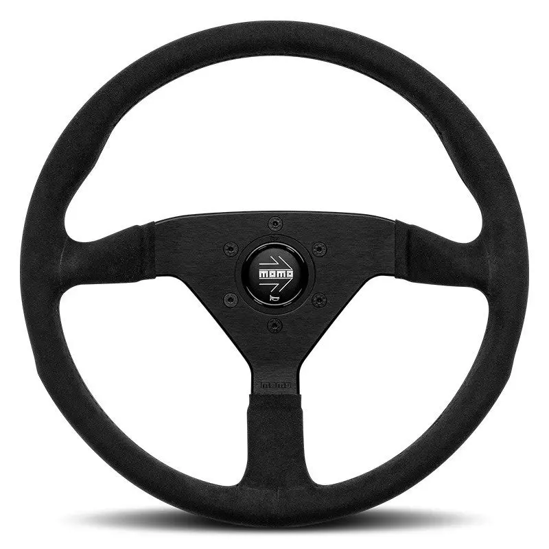 Volante Momo Montecarlo 350 Mm Microfibra Negra 1