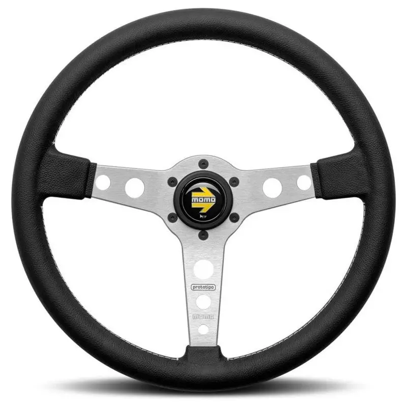 Volante Momo Prototipo 320 Mm Radio Gris 1