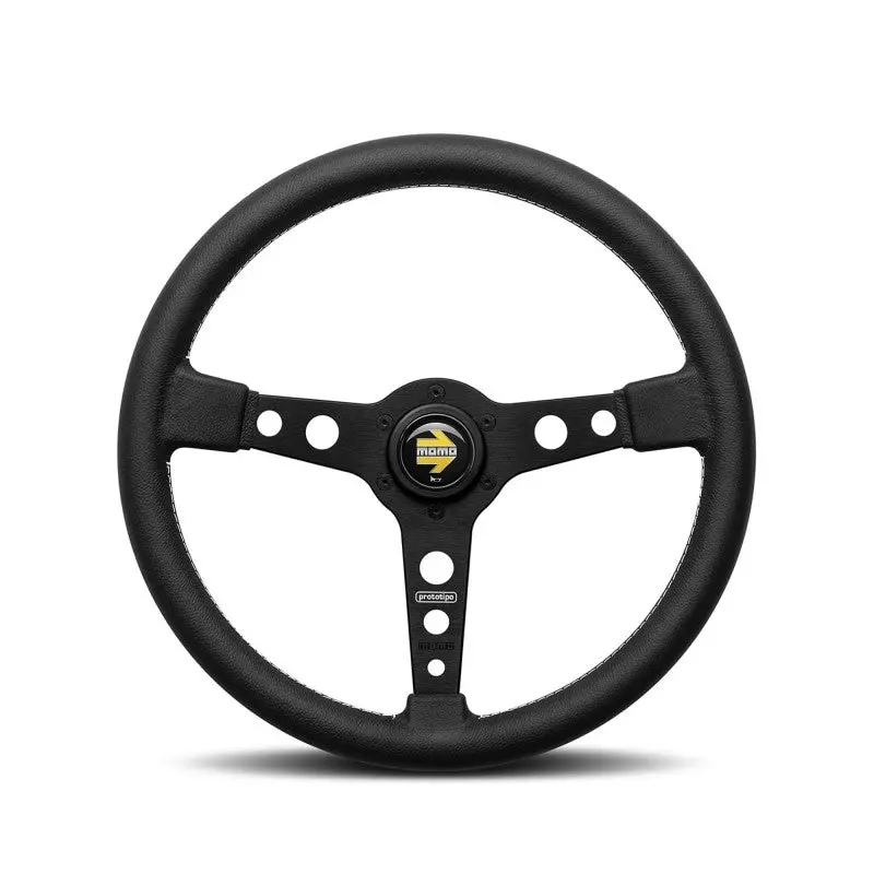 Volante Momo Prototipo 320 Mm Radio Negro 1