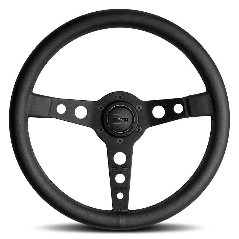 Volante Momo Prototipo 350 Mm Piel Negra 1