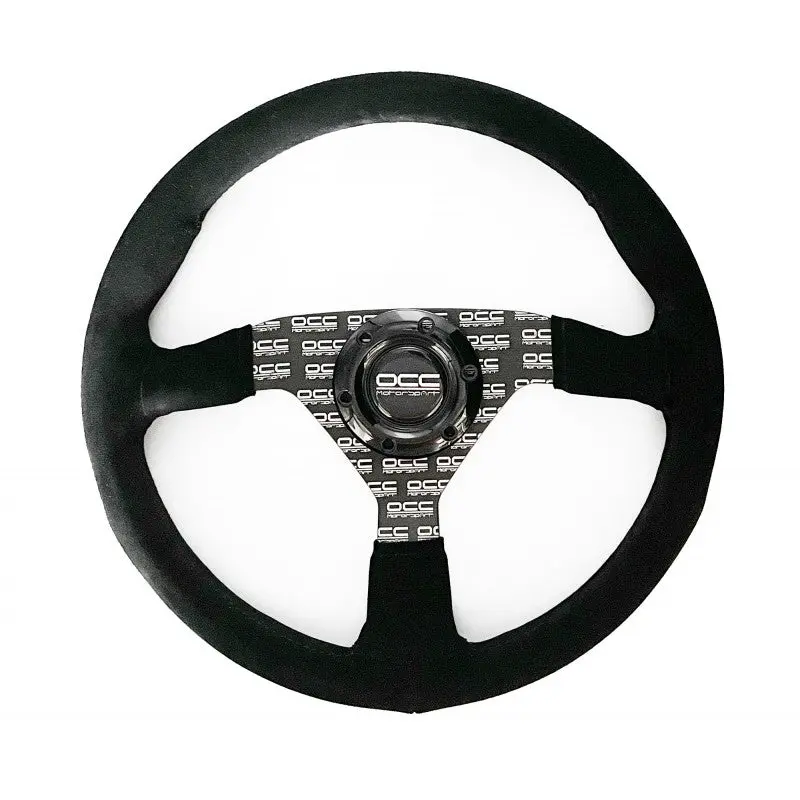 Volante Plano Mod. Classic Piel Vuelta Brazos Negros Serigrafiados Occ Motorsport 1