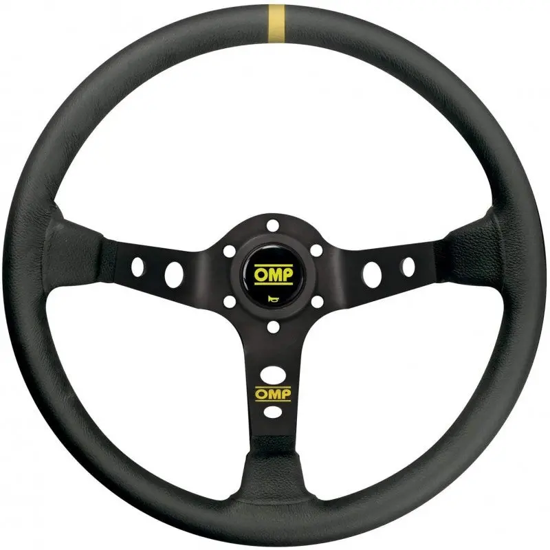 Volante Omp Corsica 330 Negro Suede Piel Vuelta Con Anodizado 1