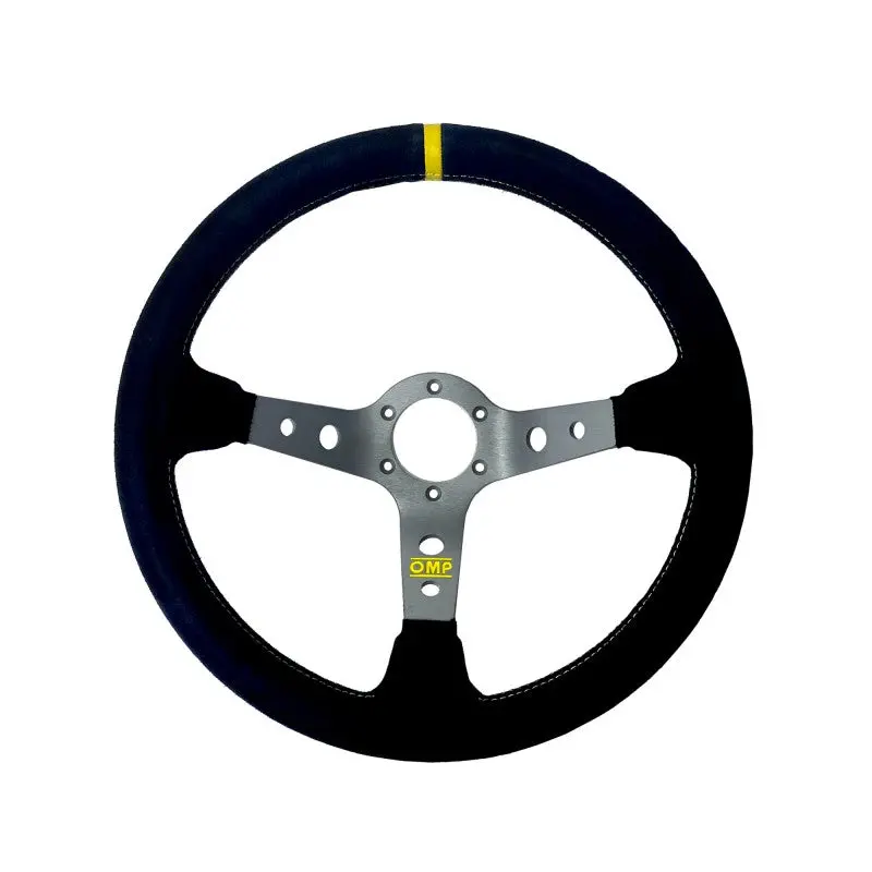 Volante Omp Corsica 350Mm Negro Suede Piel Vuelta 1